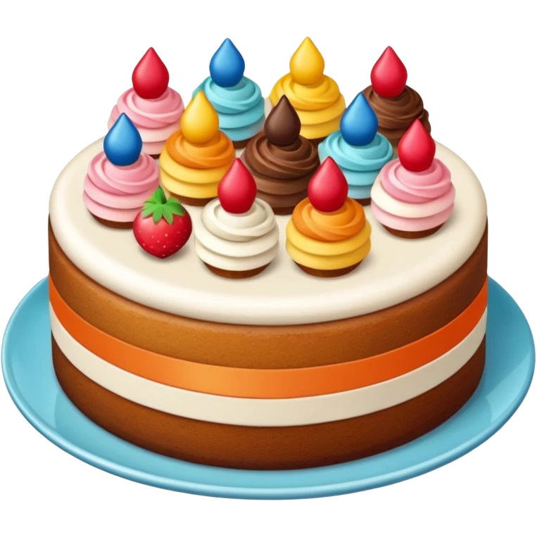 انواع کیک emoji