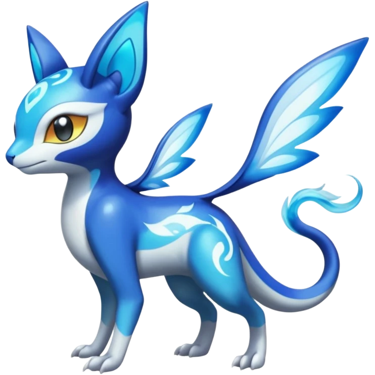 Angelic Divine Bioluminescent Translucent Luminescent Diaphanous Shiny Colorful Meloetta-Latias-Veemon-Peppercat-Wargreymon-Protogen-Fakémon-fusion-hybrid-creature emoji