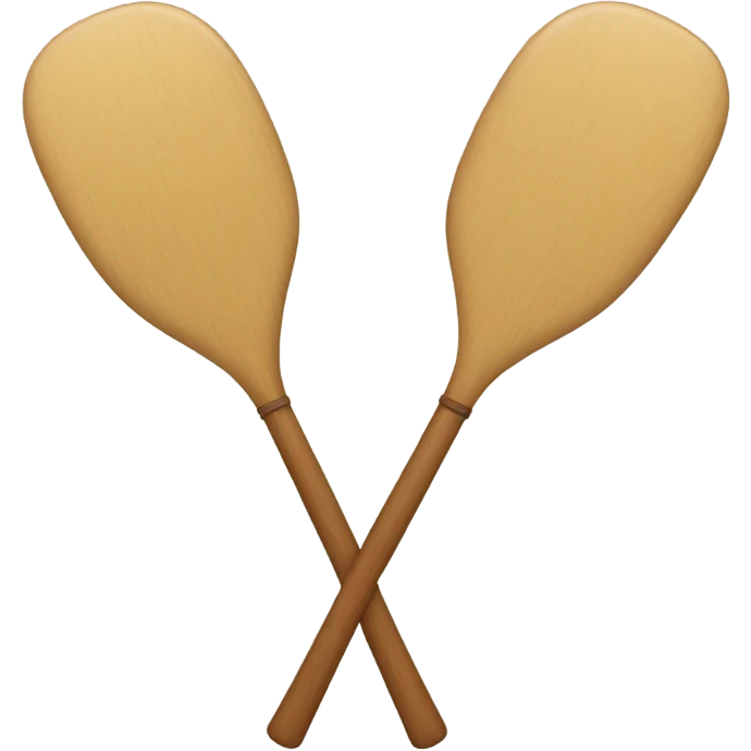 Two overlapping paddles crossed together emoji