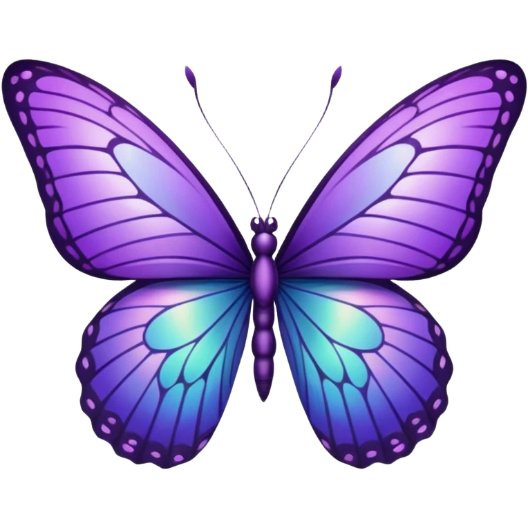 Purple butterfly emoji