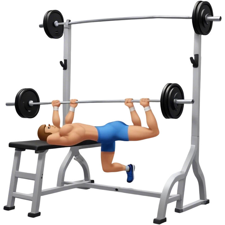 barbell bridge glute exercise emoji