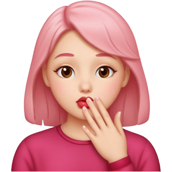 A human blowing kisses emoji