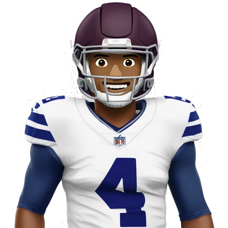 Dak Prescott wearing a jester hat emoji