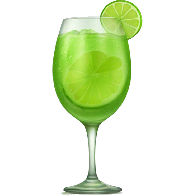 drunk lime emoji