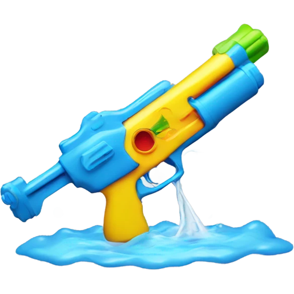Water gun against face  emoji