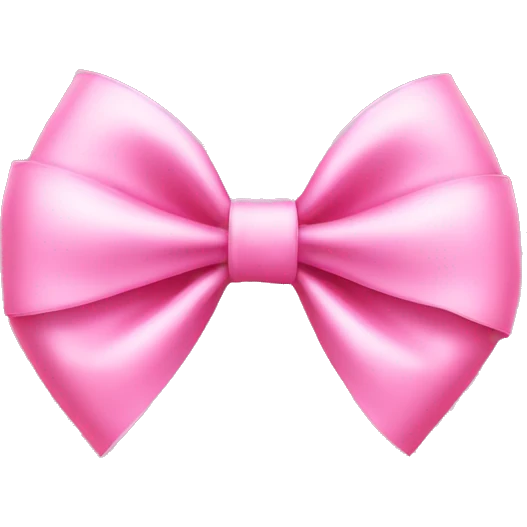 Fancy pink bow emoji