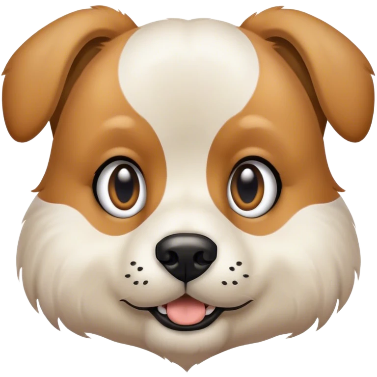 Dog with one black eye and one white eye emoji