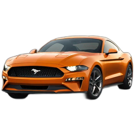 Ford-Mustang-mache-Orange emoji