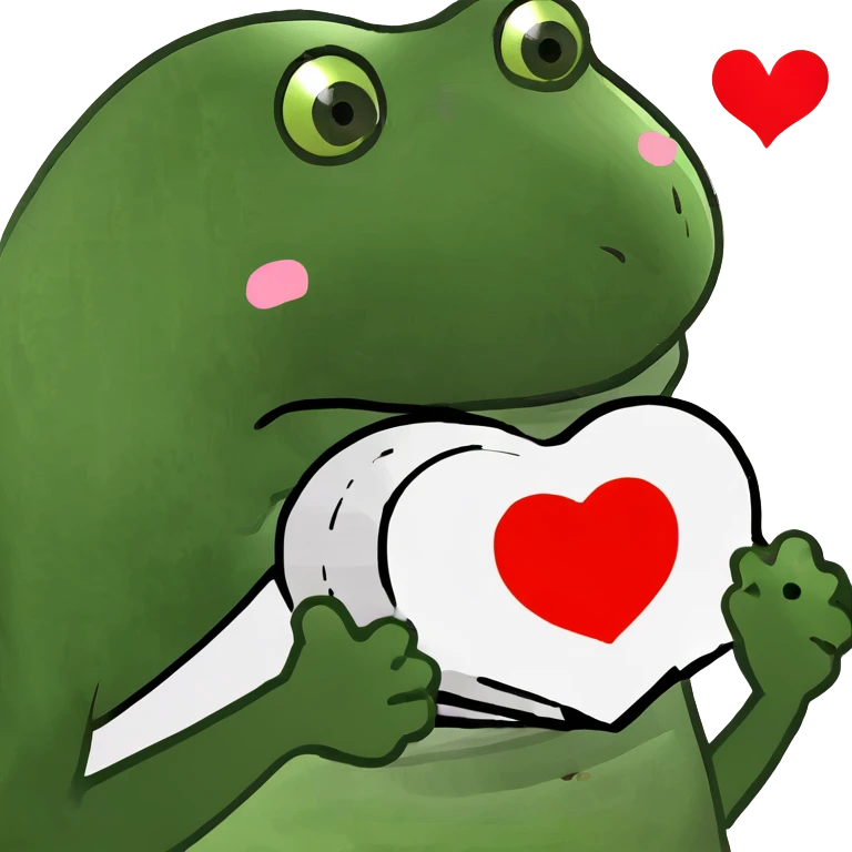 A heart with The letter L emoji