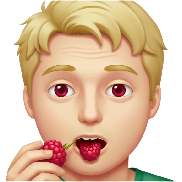 Putin eats a raspberry emoji