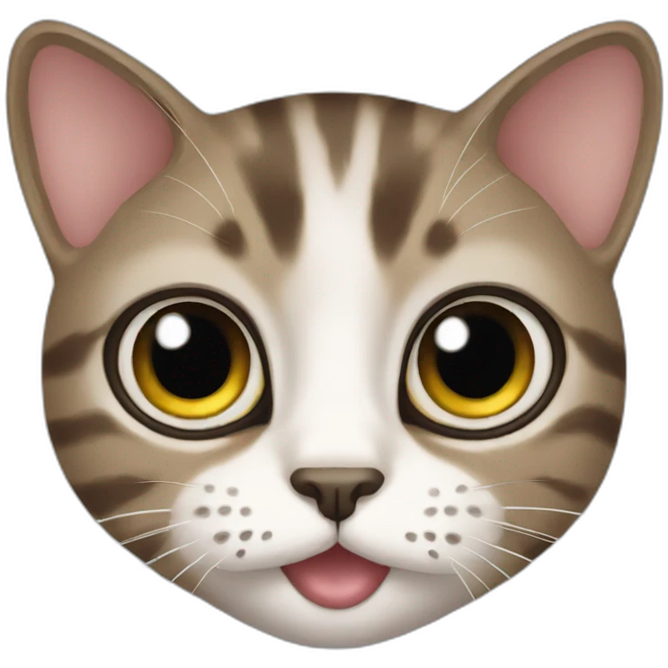 Cat with huge eyes emoji