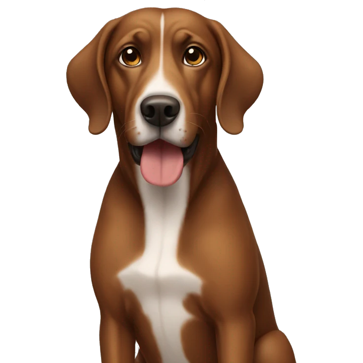 Brown dog emoji