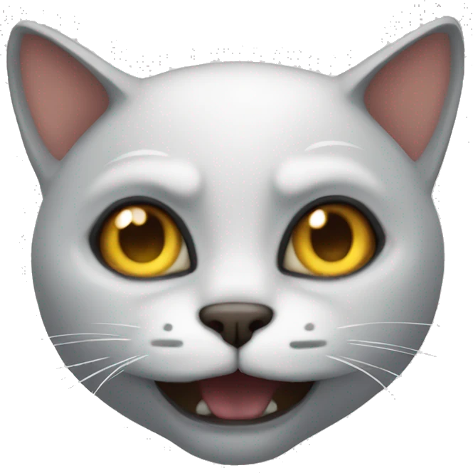Scary cat emoji