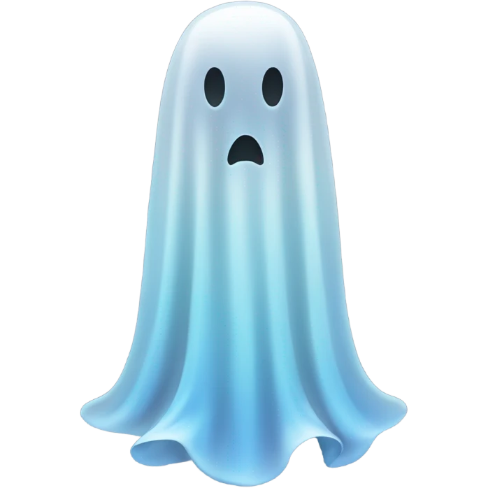 transparent ghost, ethereal, without shape emoji