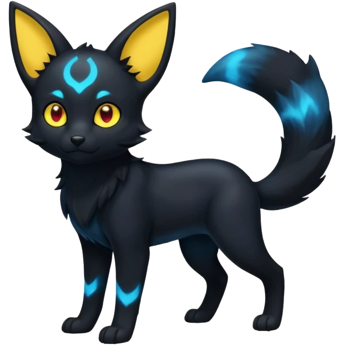 Lunar Nebula Umbreon-Litten full body emoji