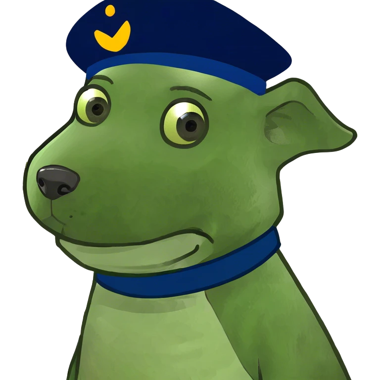 Dog with hat emoji
