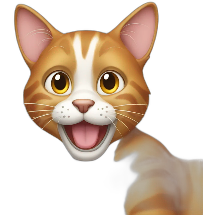 goofy cat emoji