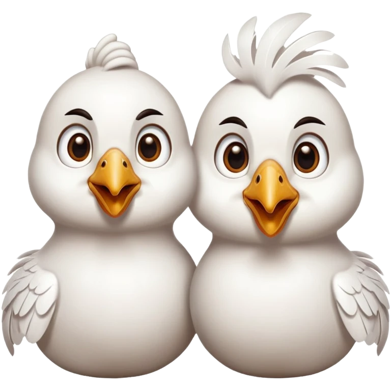 Chickens and hen emoji