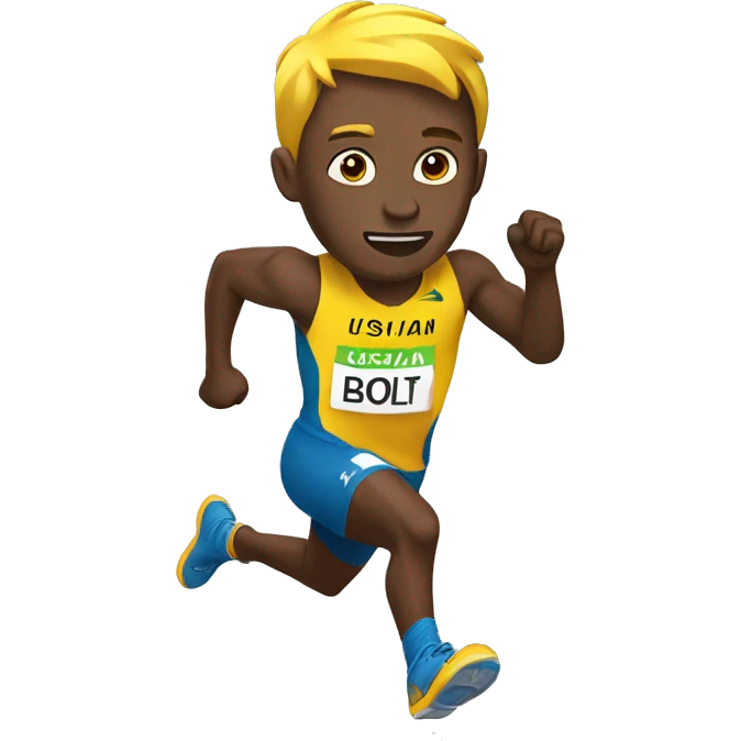 Usian bolt running emoji