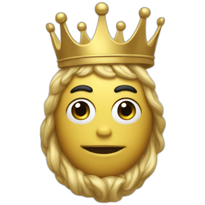 dory wearing gold crown emoji
