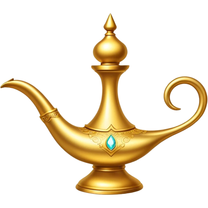 genie's lamp with sparkles emoji