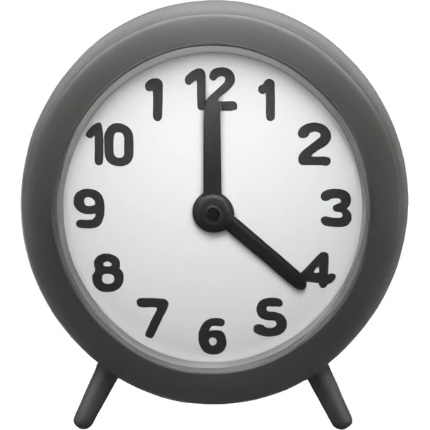 clock with 2 month in the middle emoji