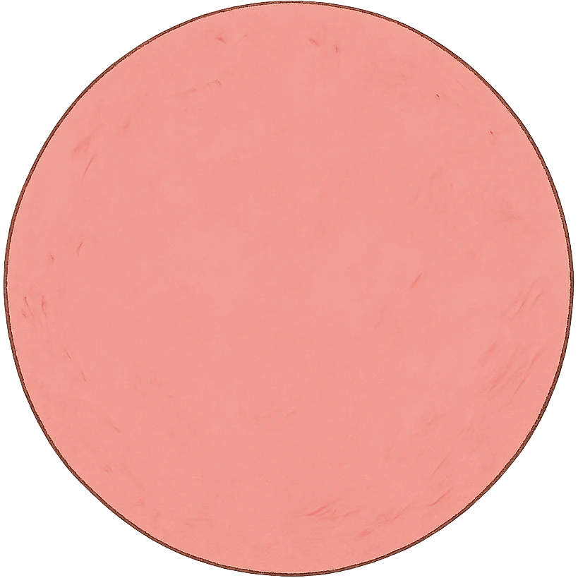 simple pink sun in ghibli style emoji