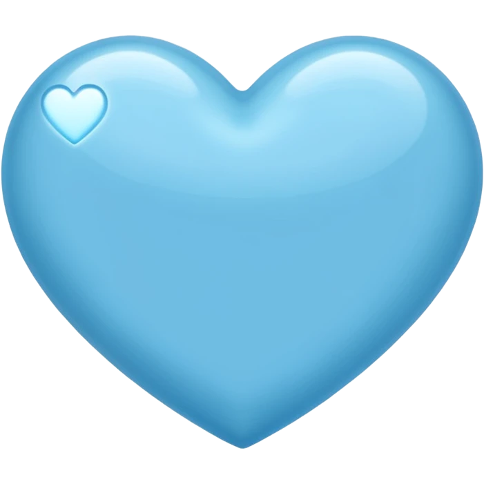 Amazing light blue heart emoji