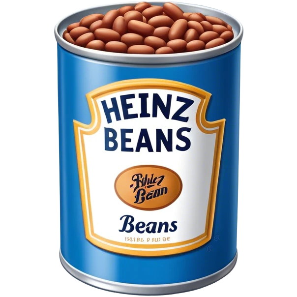 Heinz beans in blue can emoji
