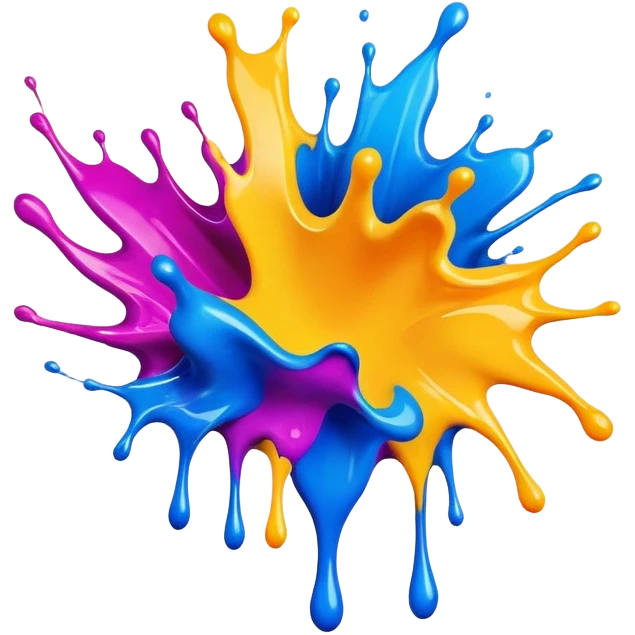 colorful paint splash emoji