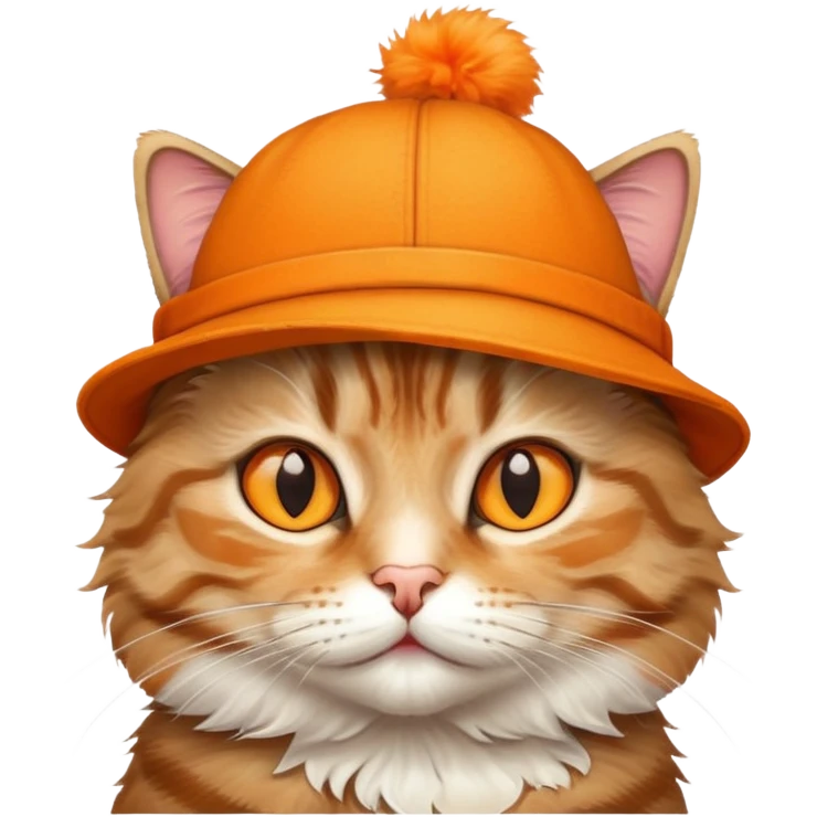 A cat with a hat emoji