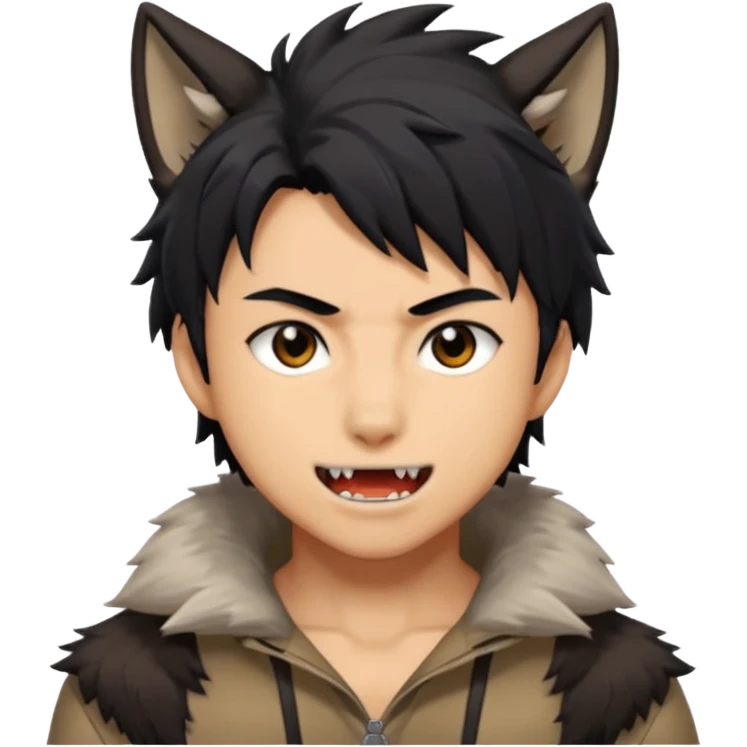 Wolf Anime Boy emoji