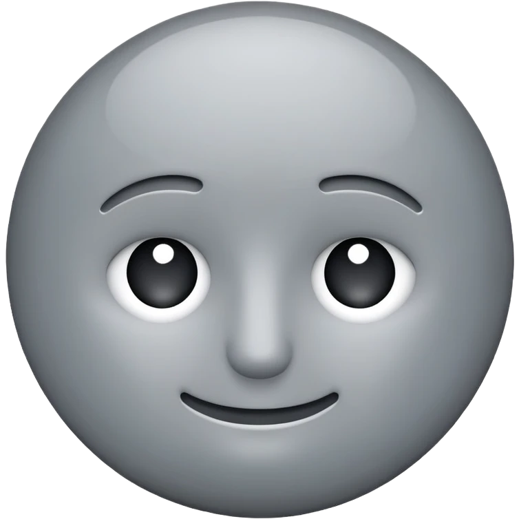normal gray circle, simple, medium gray emoji