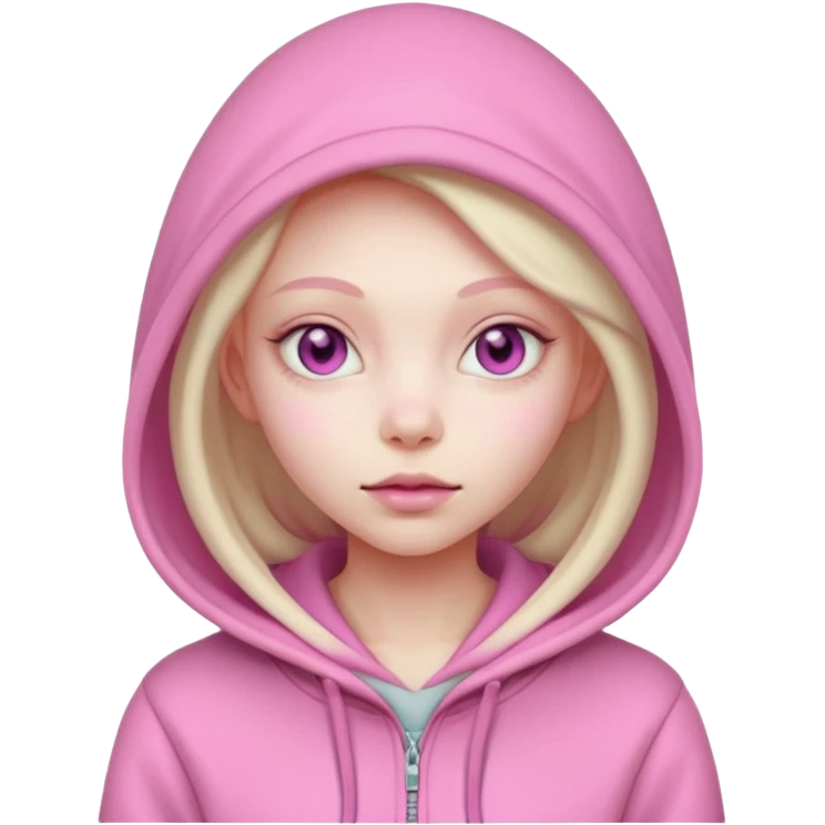 PINK ALIEN GIRL WEARING HOODIES



















 emoji