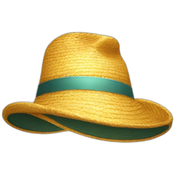 Hat with sun emoji