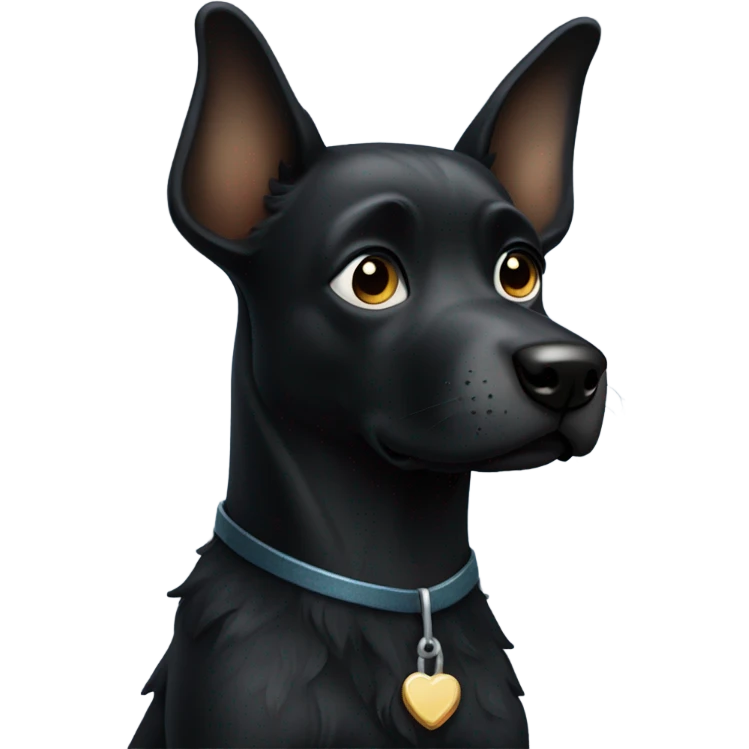 Black dog emoji