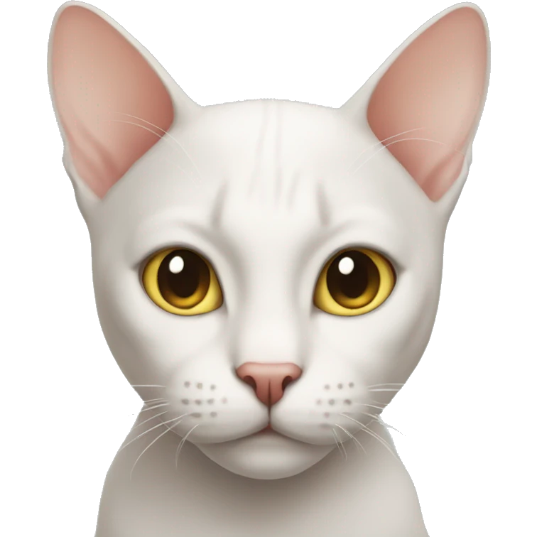 Bald cat emoji