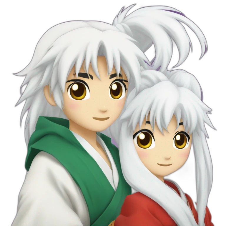 Rin and Sesshomaru (Inuyasha) emoji