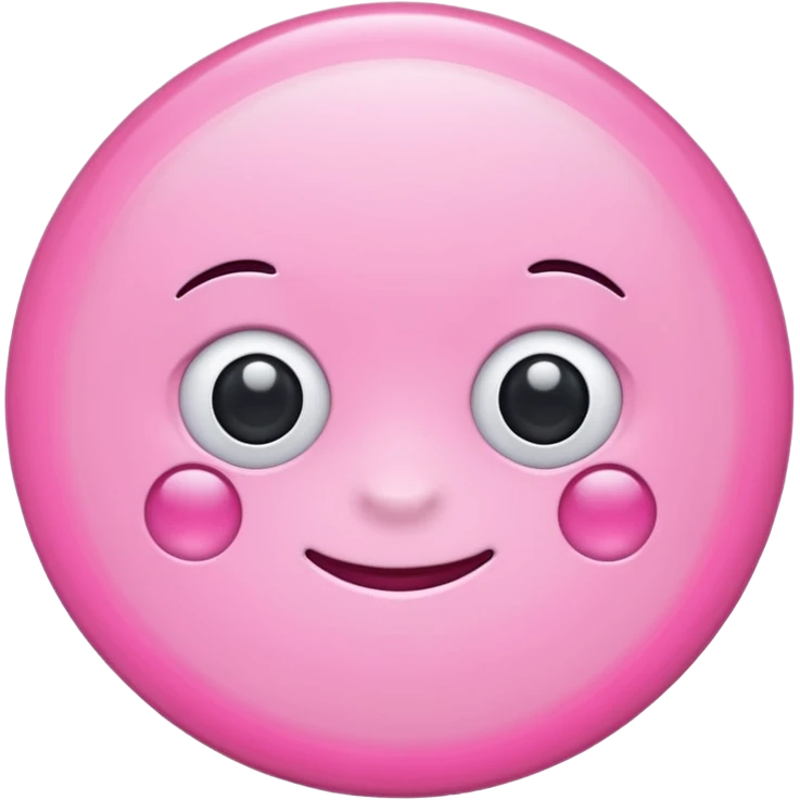 Pink circle Samsung style no face emoji