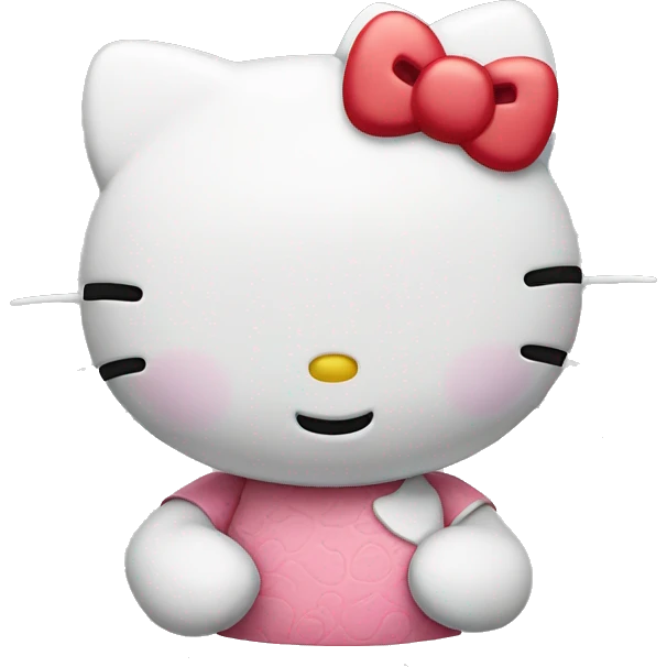 hello kitty cheesing  emoji