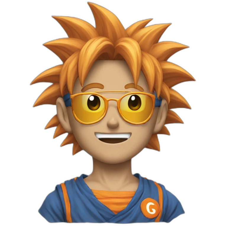 goku com ums óculos emoji