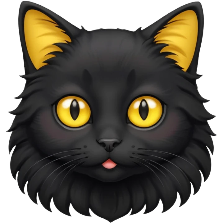 Cute black cat emoji