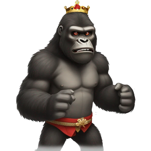 king kong holding  the japanese flag emoji