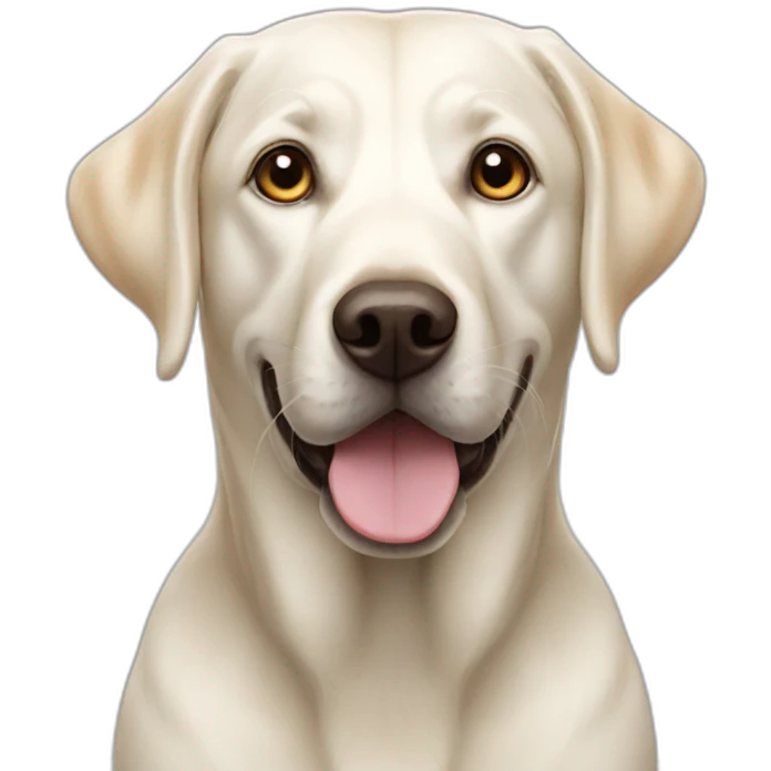 One White Labrador emoji