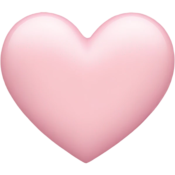 pastel pink heart  emoji