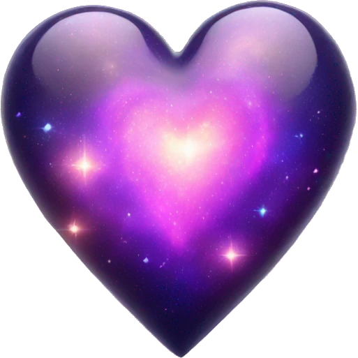 shiny glue galaxy heart emoji