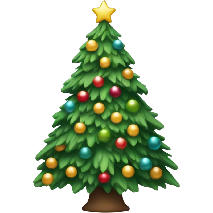 Cute Christmas tree emoji