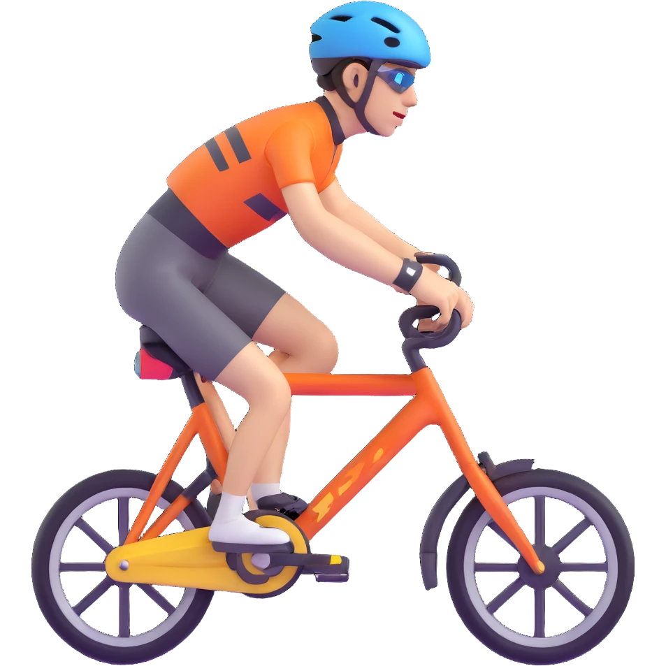 bike rider in racing gear emoji