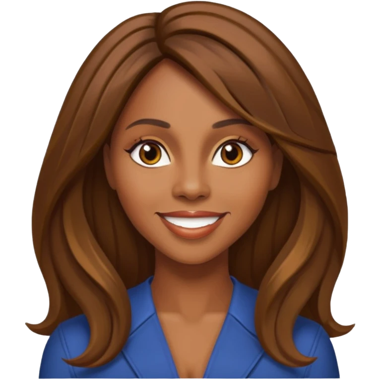 Deborah Cox with long brown hair emoji