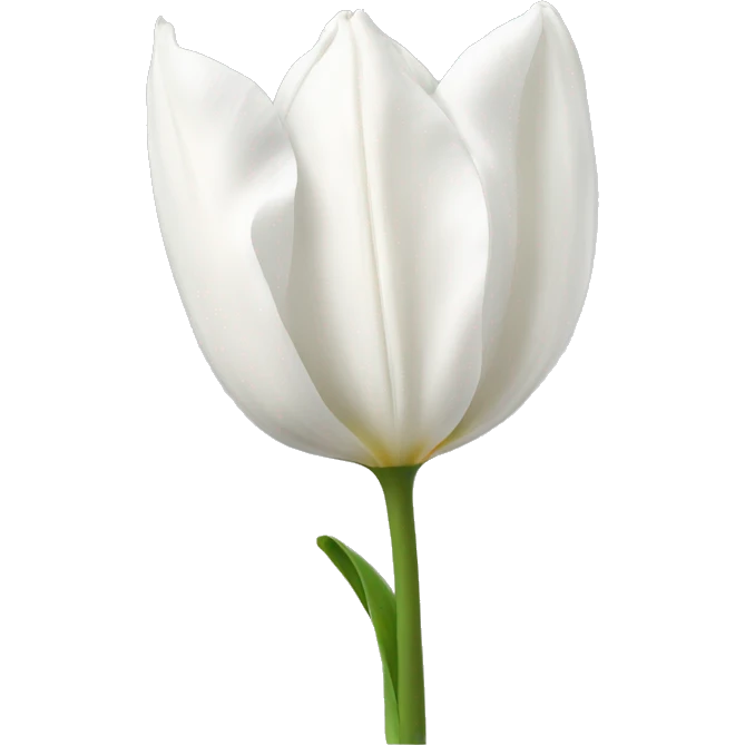White tulip emoji